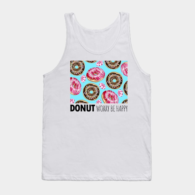 Donut lovers print Tank Top by Simple Wishes Art